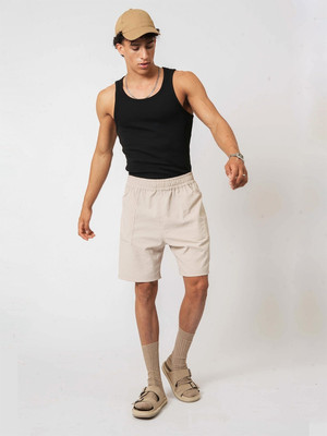 HALLSTATT Solid Men Beige Regular Shorts