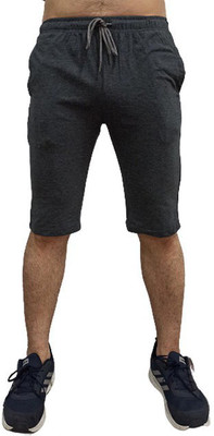 TT Solid Men Grey Basic Shorts