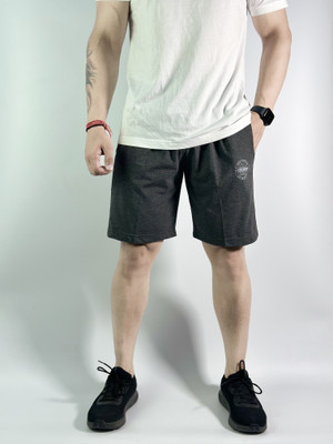 cozy cove Solid Men Dark Grey Running Shorts