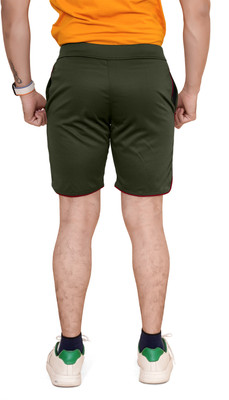 DARSHAN CREATION Solid Men Green, Silver, Dark Blue Regular Shorts