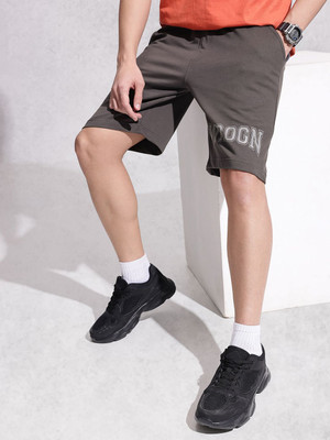 WROGN Printed Men Grey Regular Shorts