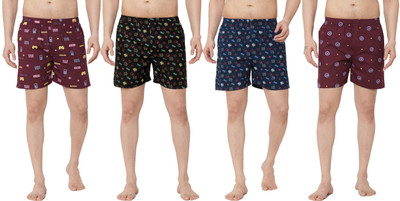 Anlon Printed Men Multicolor Boxer Shorts