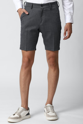 PETER ENGLAND Solid Men Grey Casual Shorts