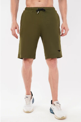 INDIAN HAWK Printed Men Green Casual Shorts
