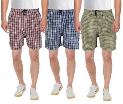 SRPCfashion Checkered Men Multicolor Boxer Shorts