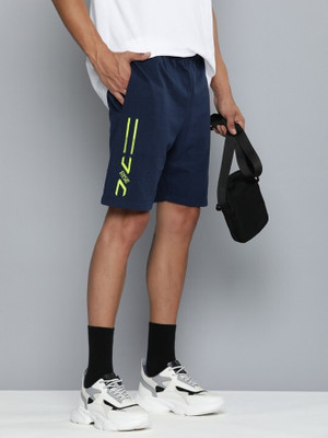 HRX by Hrithik Roshan Self Design Men Green Casual Shorts