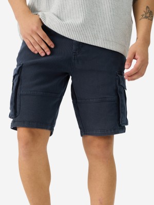 The Souled Store Solid Men Multicolor Denim Shorts