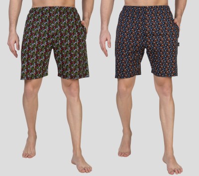 Zeffit Printed Men Multicolor Bermuda Shorts