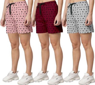 Priyanka Fashion Printed Women Multicolor Regular Shorts