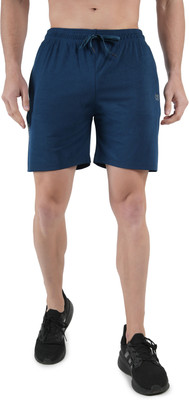 KWINGS Solid Men Blue Sports Shorts