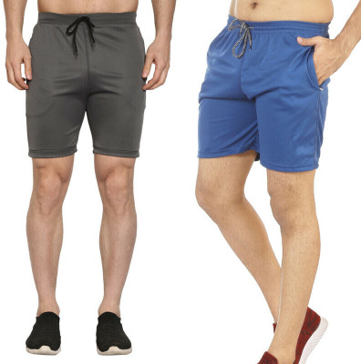 PG PENGUINE Solid Men Multicolor Regular Shorts