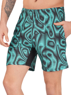 NINQ Printed Men Multicolor Night Shorts