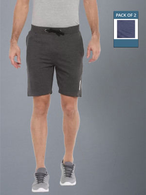 Force NXT Solid Men Blue, Black Casual Shorts