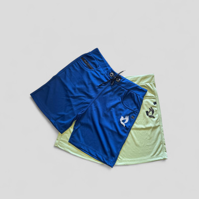 Avyana Solid Men Blue Regular Shorts