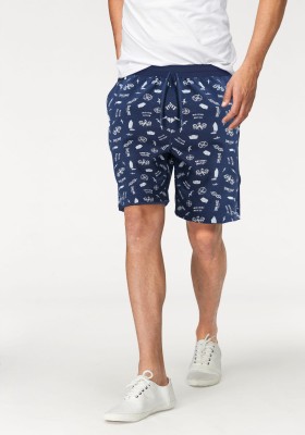 TRIPR Printed Men Dark Blue Regular Shorts