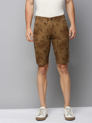 SHOWOFFFF Printed Men Khaki Regular Shorts