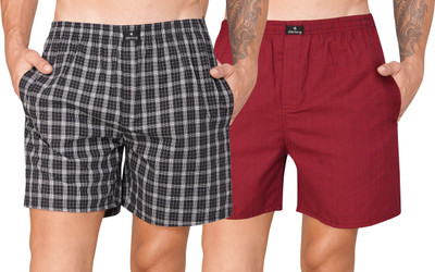 String Checkered Men Multicolor Boxer Shorts