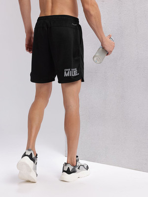 HRX by Hrithik Roshan Printed Men Black Sports Shorts