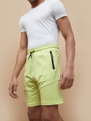 Fame Forever by Lifestyle Solid Men Yellow Basic Shorts