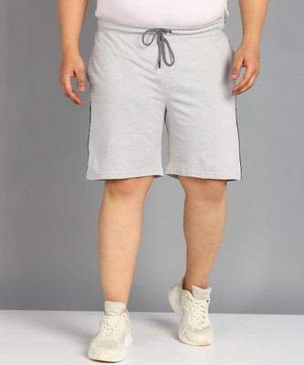 METRONAUT PLUS Solid Men Grey Casual Shorts