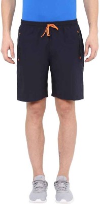 NIVIA Solid Men Blue Running Shorts