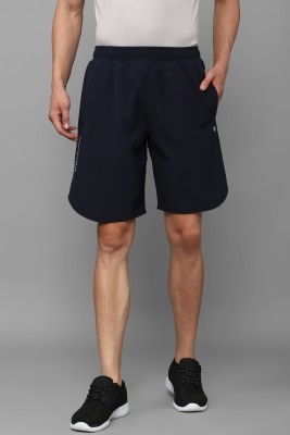 LOUIS PHILIPPE Solid Men Dark Blue Regular Shorts