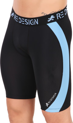 ReDesign Apparels Solid Men Blue Compression Shorts