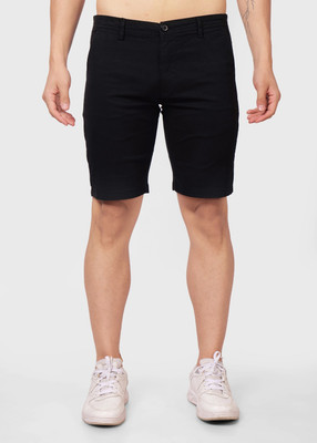 LOOM FASHION Solid Men Denim Brown Denim Shorts