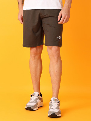 V-MART Solid Men Brown Regular Shorts