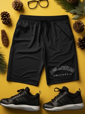 Fflirtygo Printed Men Black Casual Shorts