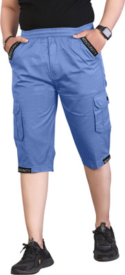 ADITYA TRADE LINK Solid Men Beige Cargo Shorts