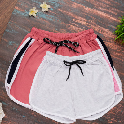 POWERmerc Self Design Women Multicolor Casual Shorts