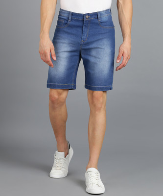 METRONAUT Dyed/Washed Men Blue Denim Shorts
