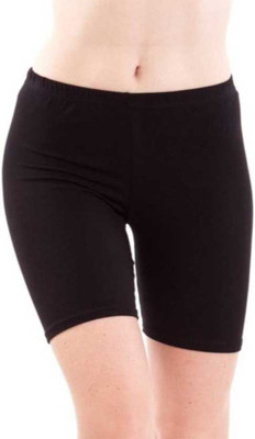 Khalifa Solid Women Black Cycling Shorts
