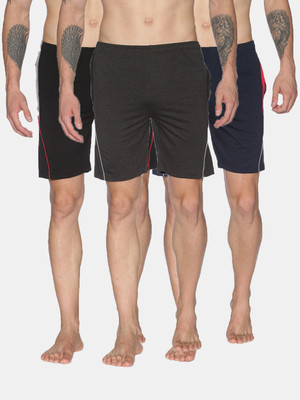 Dollar Self Design Men Multicolor Regular Shorts