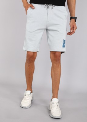 BEING HUMAN Solid Men Grey Casual Shorts