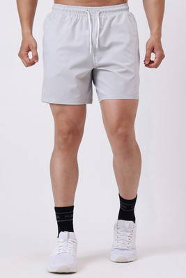 FuaarK Solid Men Grey Gym Shorts