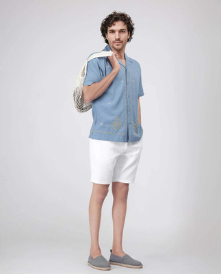 RARE RABBIT Solid Men White Regular Shorts
