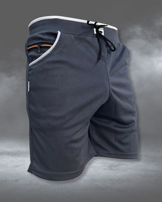 Manyaclothing Solid Men Grey Cargo Shorts