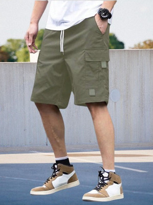 MGC MAANU Solid Men Green Sports Shorts