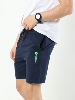 ARDEUR Self Design Men Dark Blue Basic Shorts