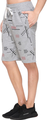 ENOV Printed Men Grey Regular Shorts