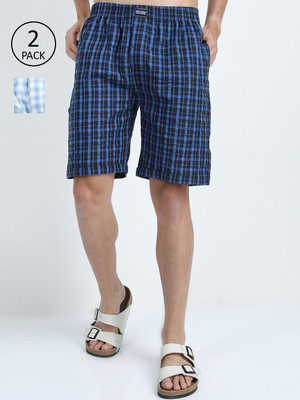 HIGHLANDER Checkered Men Multicolor Casual Shorts