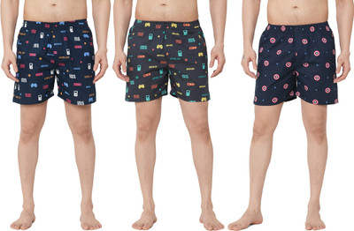 Anlon Printed Men Multicolor Boxer Shorts