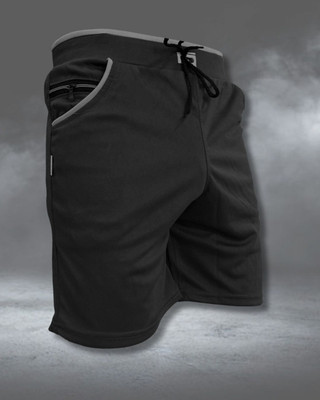 Manyaclothing Solid Men Black Cargo Shorts
