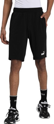 PUMA Solid Men Black Sports Shorts