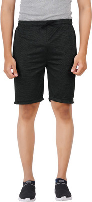 Guide Self Design Men Grey Regular Shorts