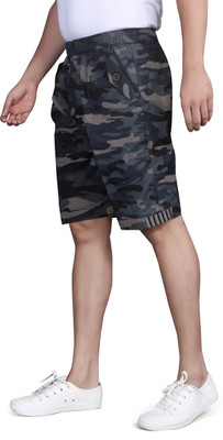 VRAJGLOBLE Printed Men Blue Basic Shorts