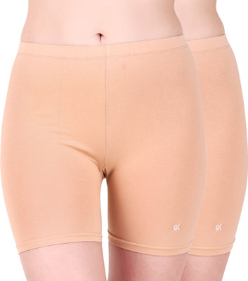 XJARVIS Solid Women Beige Sports Shorts