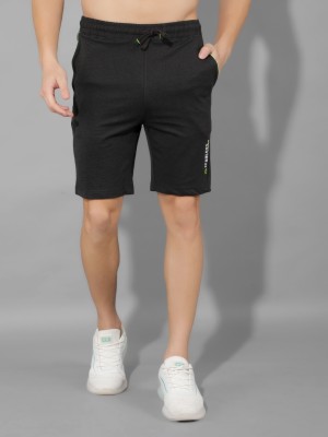 Dollar Solid Men Black Bermuda Shorts